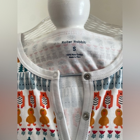 Tuckernuck Roller Rabbit Bands Weave Pima Cotton Pajama Top Size S NWOT - Picture 7 of 9